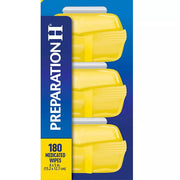 Preparation H Maximum Strength Medicated Hemorrhoidal Wipes, Flushable 180 ct.