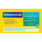 Preparation H Maximum Strength Medicated Hemorrhoidal Wipes, Flushable 180 ct.