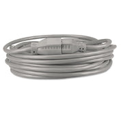 Indoor Heavy-Duty Extension Cord, 15 ft, 13 A, Gray