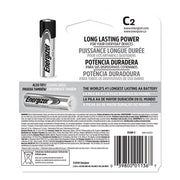 MAX Alkaline C Batteries, 1.5 V, 2/Pack