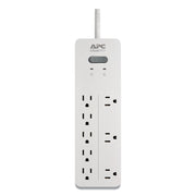 Home Office SurgeArrest Power Surge Protector, 8 AC Outlets, 6 ft Cord, 2,160 J, White