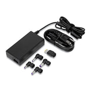 Semi-Slim Laptop Charger for Various Devices, 90 W, Black