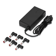 Semi-Slim Laptop Charger for Various Devices, 90 W, Black