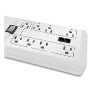 Home/Office SurgeArrest Protector, 8 AC Outlets, 6 ft Cord, 2,030 J, White