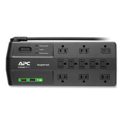 Performance SurgeArrest Power Surge Protector, 11 AC Outlets/2 USB Ports, 8 ft Cord, 2,880 J, Black