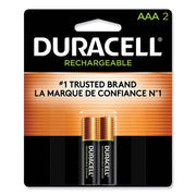 Rechargeable StayCharged NiMH Batteries, AAA, 2/Pack