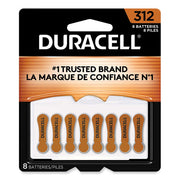 Hearing Aid Battery, #312, 8/Pack