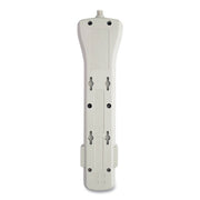 Protect It! Surge Protector, 7 AC Outlets, 7 ft Cord, 2,160 J, Light Gray