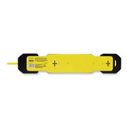 Power It! Safety Power Strip with GFCI Plug, 6 Outlets, 9 ft Cord, Yellow/Black