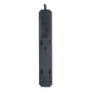 Protect It! Surge Protector, 6 AC Outlets, 6 ft Cord, 790 J, Black