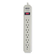 Protect It! Surge Protector, 6 AC Outlets, 15 ft Cord, 790 J, Light Gray