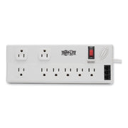 Protect It! Computer Surge Protector, 8 AC Outlets, 8 ft Cord, 3,150 J, White