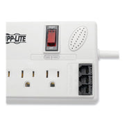 Protect It! Computer Surge Protector, 8 AC Outlets, 8 ft Cord, 3,150 J, White