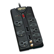 Protect It! Surge Protector, 8 AC Outlets, 10 ft Cord, 3,240 J, Black