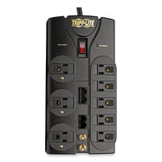 Protect It! Surge Protector, 8 AC Outlets, 10 ft Cord, 3,240 J, Black