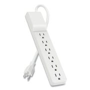 Home/Office Surge Protector, 6 AC Outlets, 6 ft Cord, 720 J, White