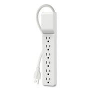 Home/Office Surge Protector, 6 AC Outlets, 6 ft Cord, 720 J, White