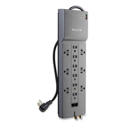 Professional Series SurgeMaster Surge Protector, 12 AC Outlets, 10 ft Cord, 3,996 J, Dark Gray