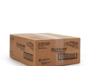 Graham Medical Patient Exam Gown, Medium/Large, Blue - Image 4