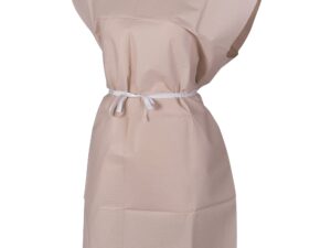 McKesson Patient Exam Gown, One Size Fits Most, Peach - Image 1