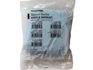 McKesson Slipper Socks, Single Tread, Adult Size, Teal - Image 6