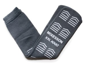 McKesson Slipper Socks, Single Tread, 2X-Large, Gray - Image 1