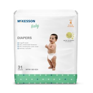 McKesson Baby Diaper, Size 4 for Toddlers weighing 22 ? 31 lbs. - Image 1