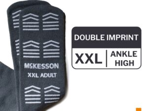 McKesson Slipper Socks, Double Tread, 2X-Large, Gray - Image 2