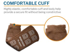 McKesson Slipper Socks, Single Tread, Extra Large, Brown - Image 5