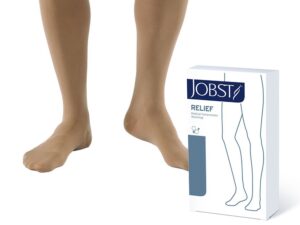 Jobst? Relief Compression Stockings, Knee High, Medium, Beige, Closed Toe - Image 1