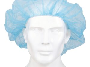McKesson Disposable Bouffant Surgical Caps, Blue, Elastic Closure, 21 Inch - Image 2