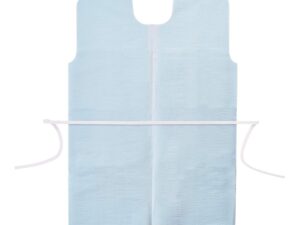 Apex? Patient Exam Gown, Medium/Large, Blue - Image 2