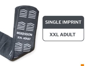 McKesson Slipper Socks, Single Tread, 2X-Large, Gray - Image 3