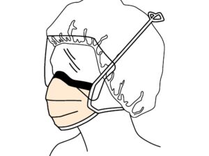 FluidShield? Surgical Mask with Eye Shield - Image 5