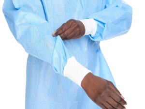 Halyard Basics Nonreinforced Surgical Gown with Towel, Large, Blue - Image 5