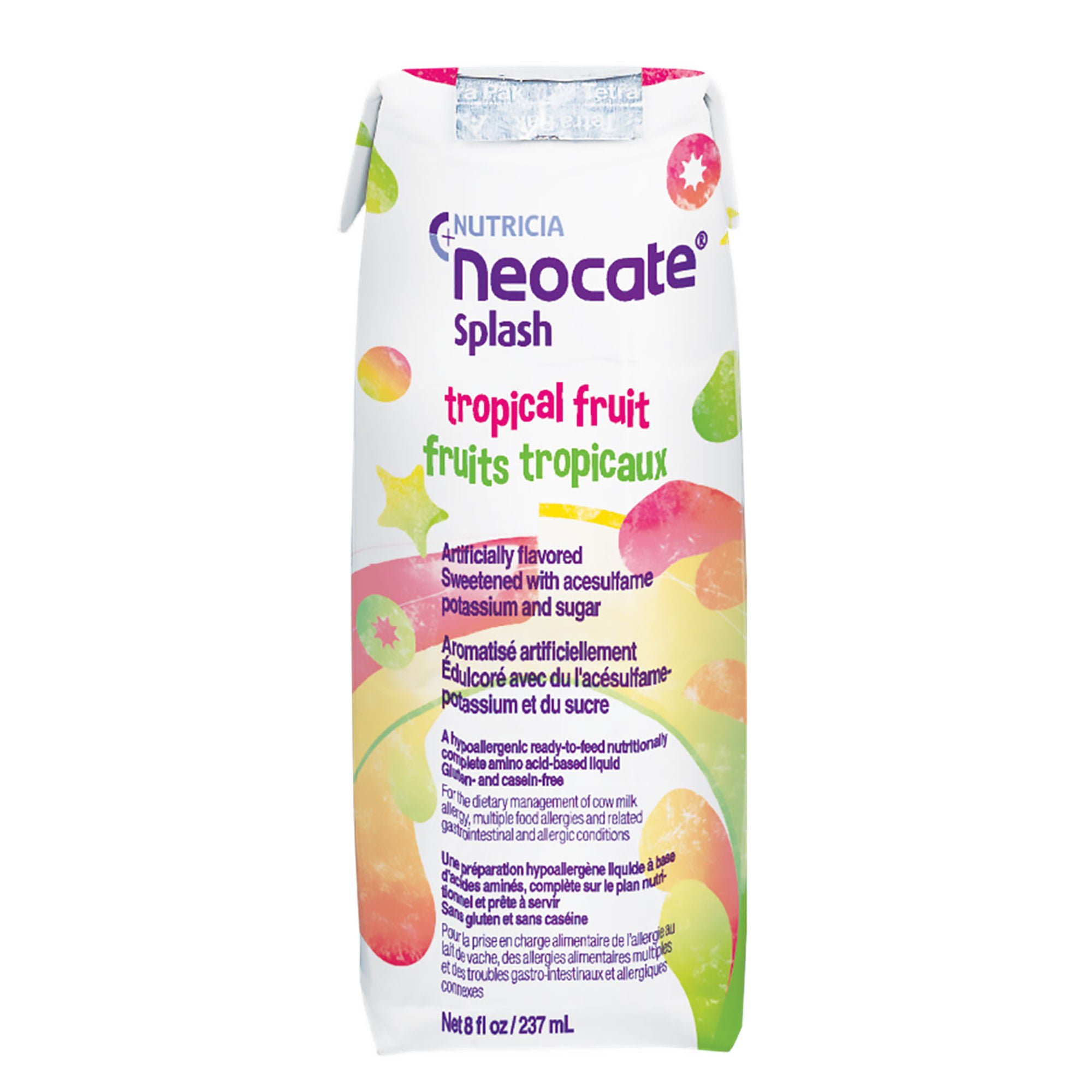 Neocate? Splash Amino Acid?based Liquid, Tropical Fruit, 8-oz carton
