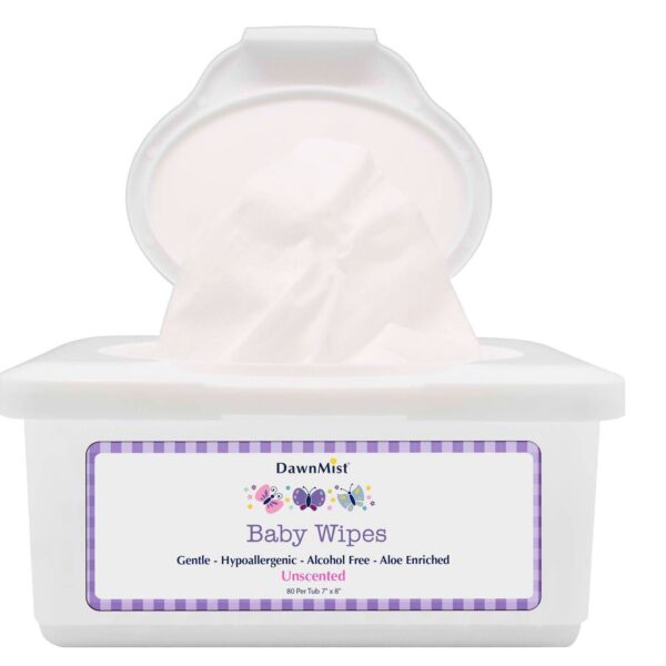 DawnMist? Unscented Baby Wipes, Tub - Image 1