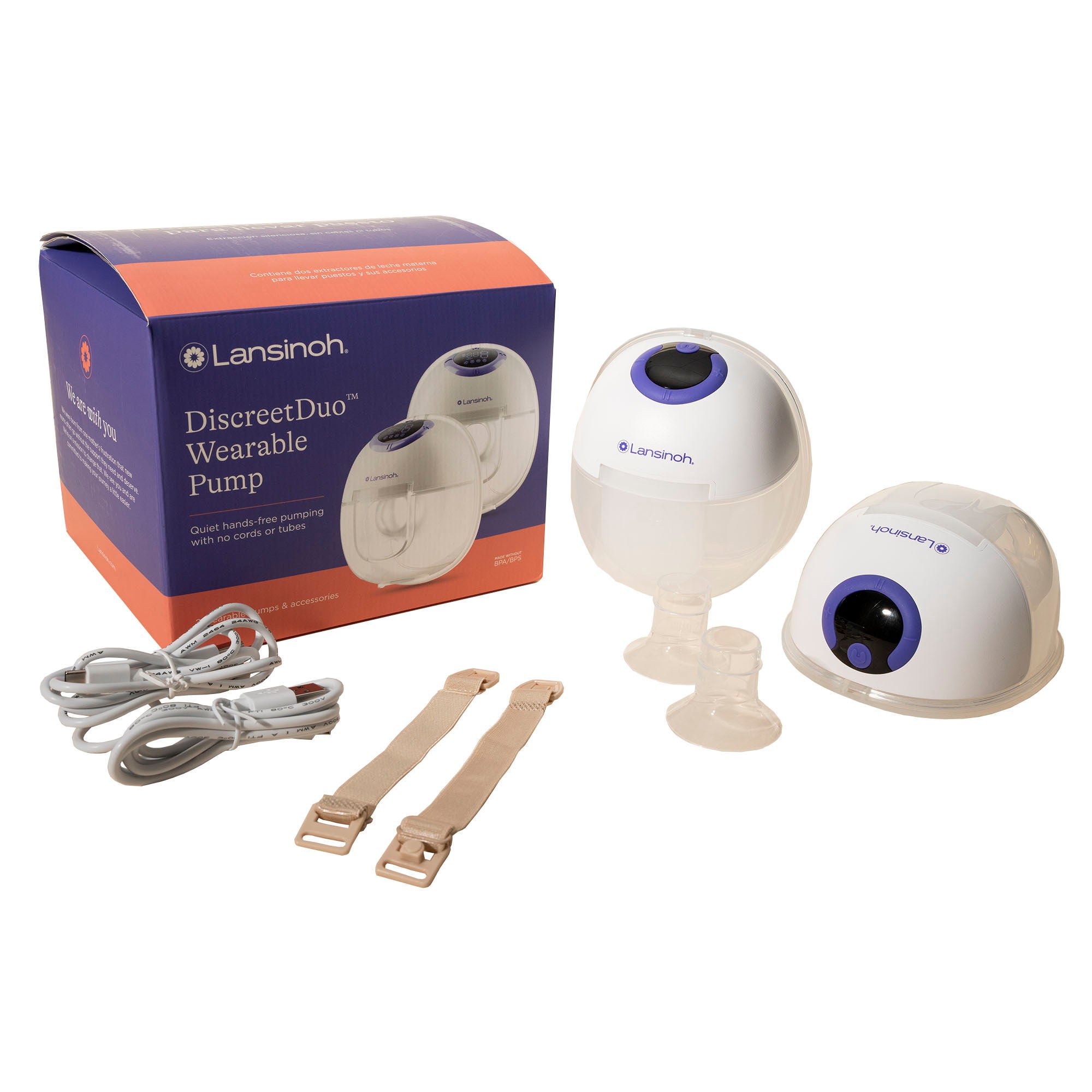 Lansinoh? DiscreetDuo? Wearable Breast Pump for Quiet Hands-Free Pumping