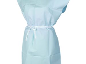 Apex? Patient Exam Gown, Medium/Large, Blue - Image 1