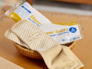 dynarex? Single Tread Slipper Socks, Extra Large, Beige - Image 6