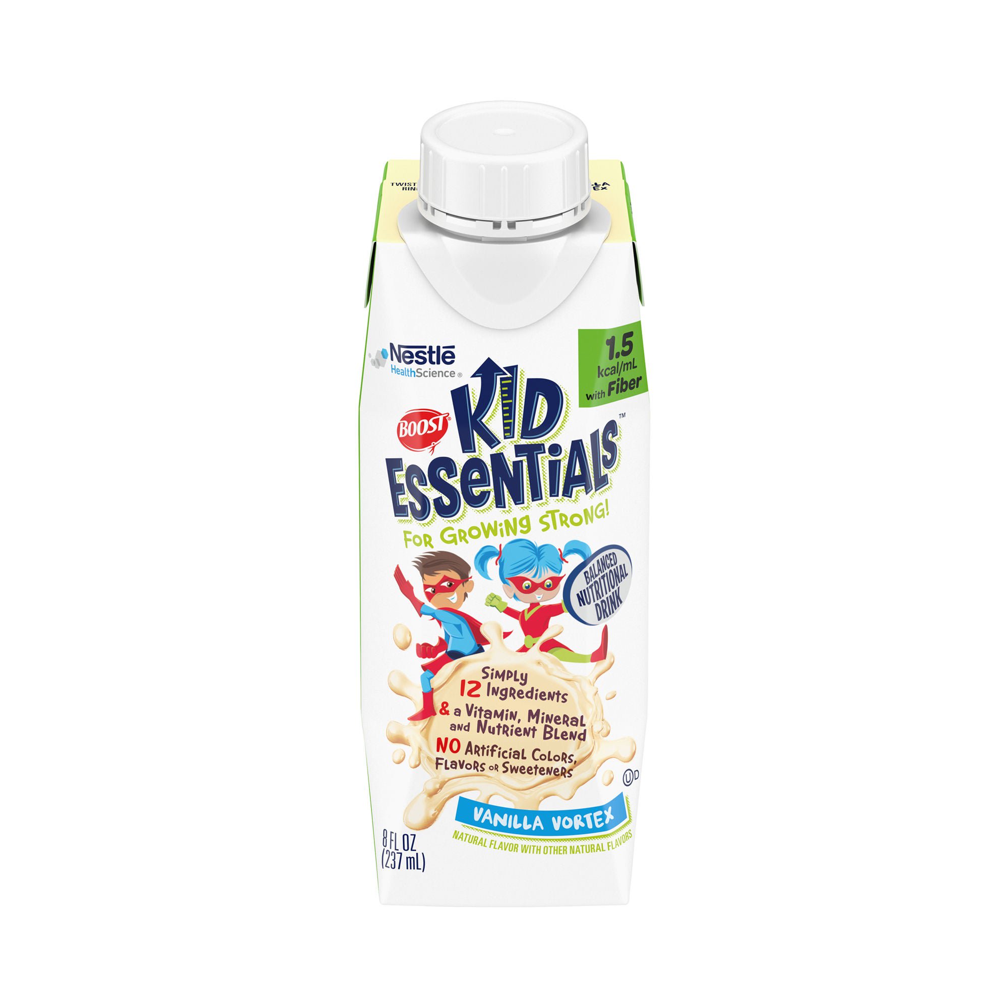 Boost? Kid Essentials? 1.5 w/ Fiber Balanced Nutritional Drink, Vanilla, 8-oz.