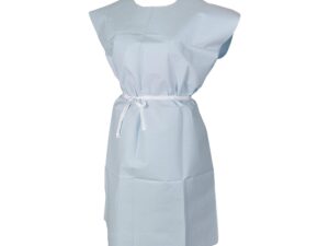 Tidi? Patient Ultimate Exam Gown, 40 x 40 Inch, Blue - Image 1