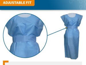 McKesson SMS Fluid Resistant Exam Gown, One Size Fits Most - Image 3