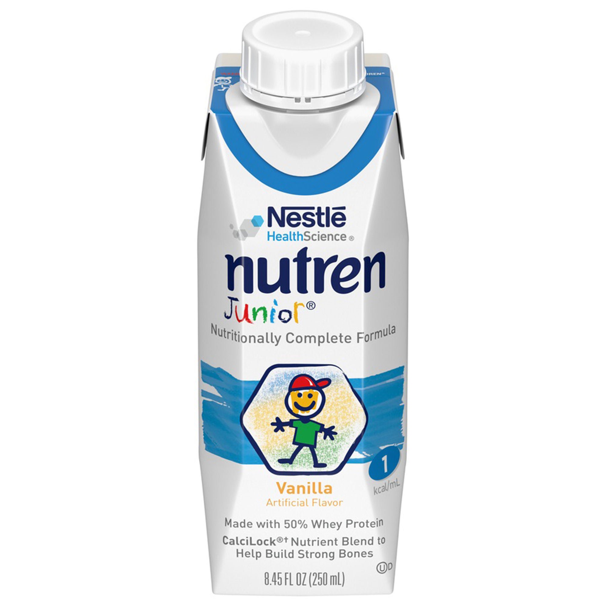 Nutren? Junior Nutritionally Complete Formula, Vanilla, 8.45-ounce Tetra Prisma?
