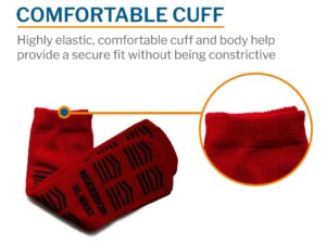 McKesson Slipper Socks, Double Tread, Extra Large, Red - Image 5