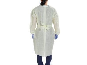 McKesson AAMI Level 2 Isolation Gown, Tape Tab Neck Style, One Size Fits Most - Image 2