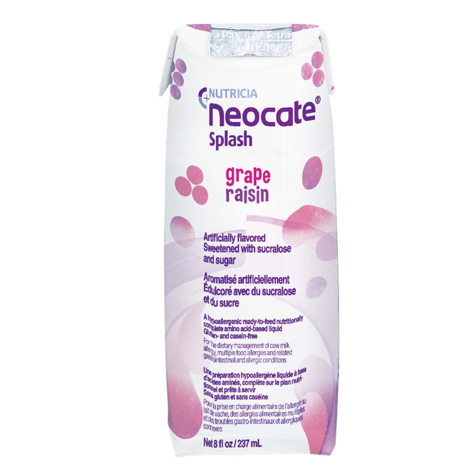 Neocate? Splash Amino Acid?based Liquid, Grape Raisin, 8-oz carton