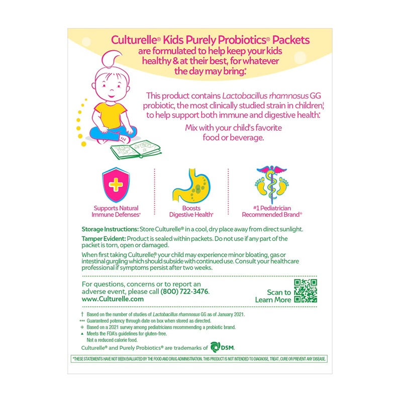 Culturelle Kids Purely Probiotics Packets 60 ct 2