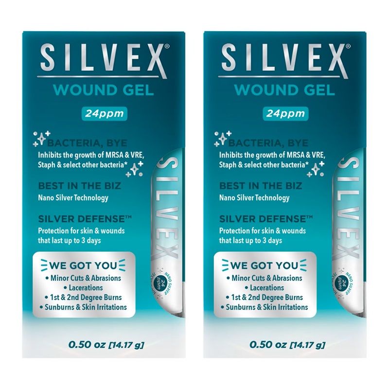 SILVEX® First Aid Wound Care Gel, 2 ct.