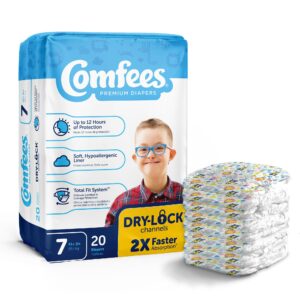 Attends Comfees Premium Baby Diapers, Moderate-Absorbent, Size 7 - Image 1